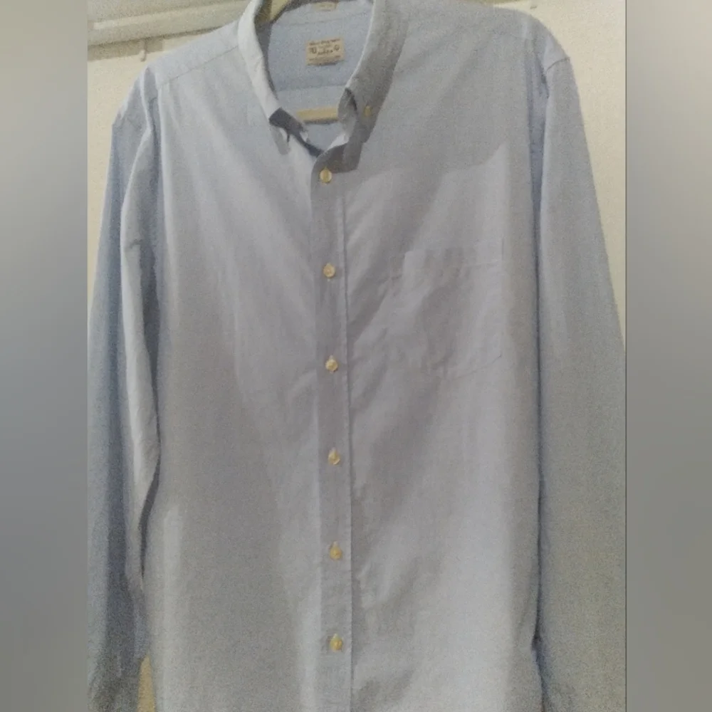 J.Crew Slim Fit Button Down Shirt Lrg. Preppy Office Academia Y2K 100%‎ Cotton